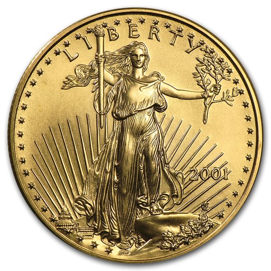 2001 1/2 oz Gold American Eagle BU 2001 1/2 oz Gold American Eagle BU
